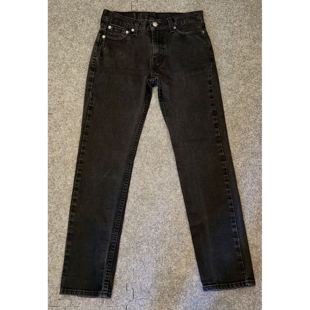 Levis 511 Slim Fit Black Denim Jeans Women’s 29x30 WaterLess Red Tab Pants